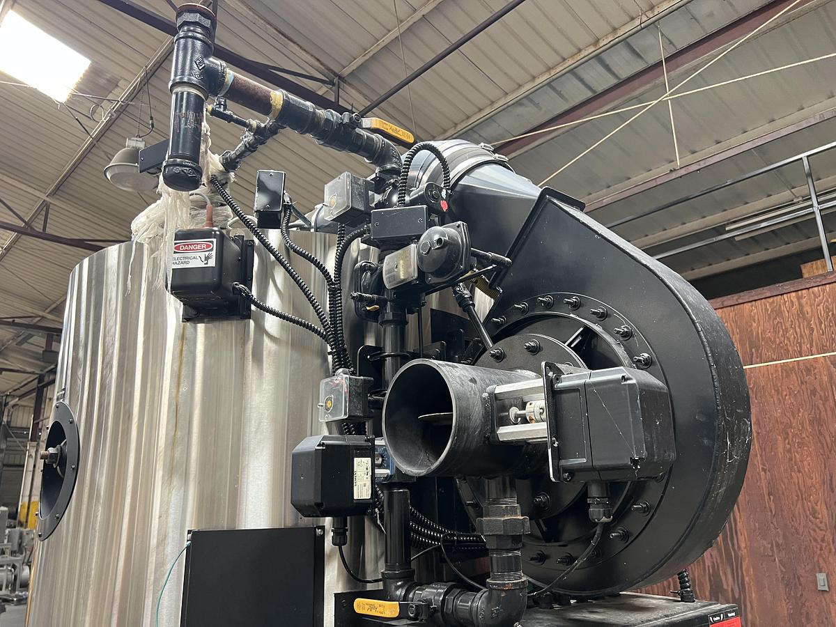 Used Parker model VSRT-60 Spiral Rib Tubeless steam boiler