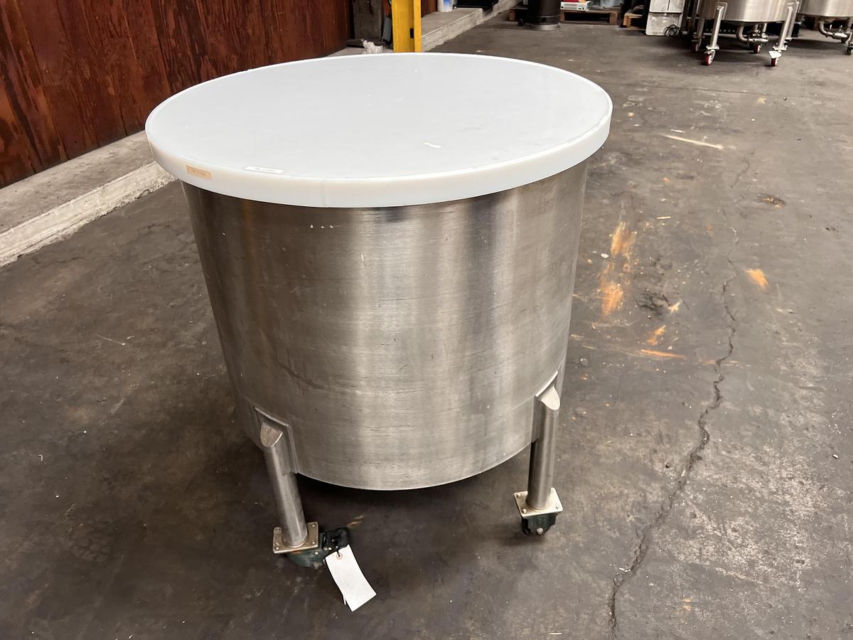 Used 60 gallon stainless steel vertical tank