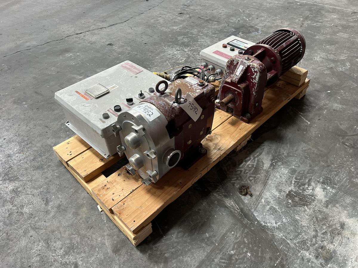 Used Waukesha model 60 positive displacement pump