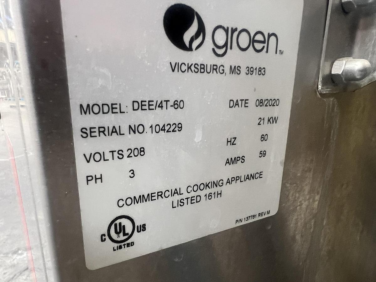 Used Groen model DEE/4-60 60 gallon electric kettle