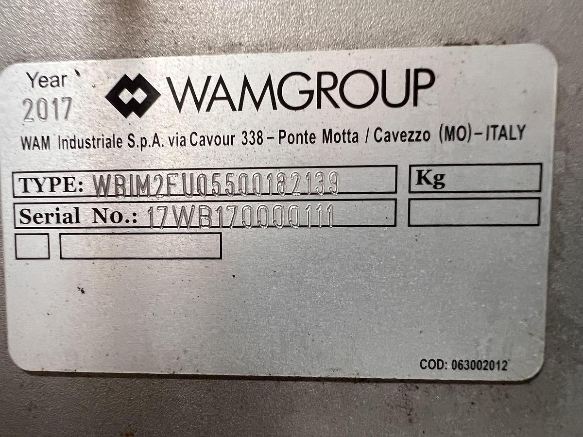Used Wam type WBH horizontal single shaft batch mixer
