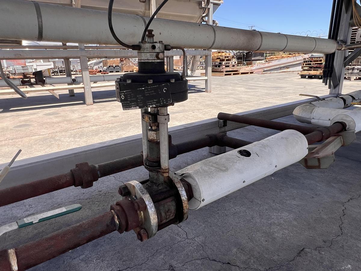 Used Lyco 60” diameter x 12’ long stainless steel hot water rotary blancher