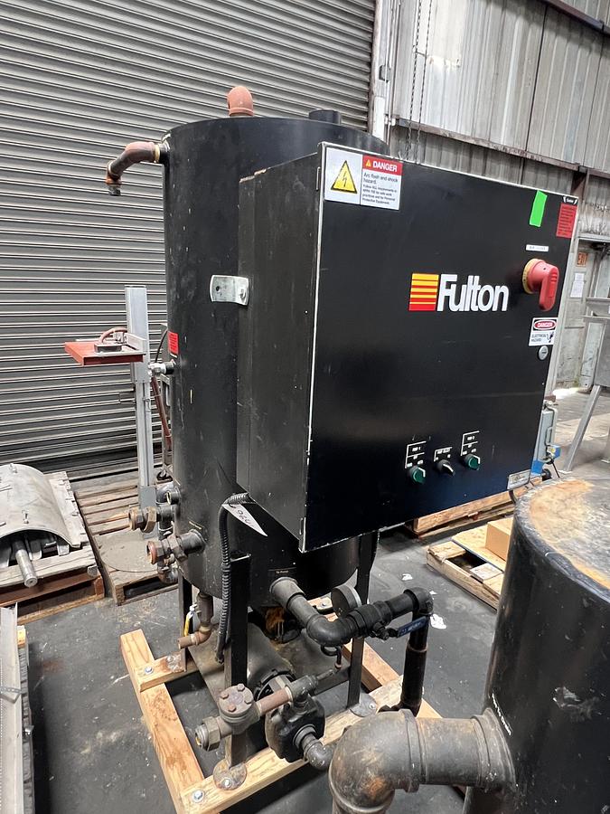 Used Parker dual boiler feed water skid with tank