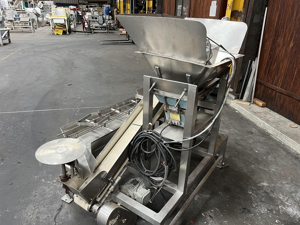 Used Custom manufactured slot filler for 307x111 cans last filling bay shrimp