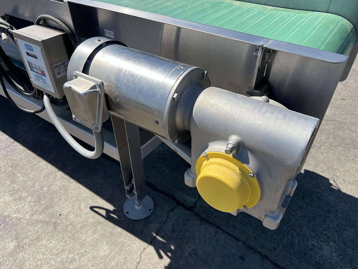 Used 24” wide x 20’ long stainless steel sanitary belt conveyor