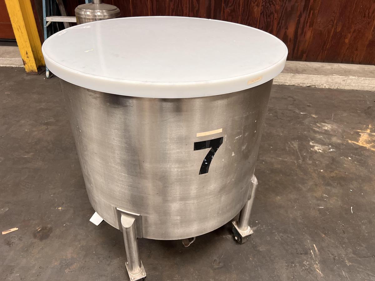 Used 60 gallon stainless steel vertical tank