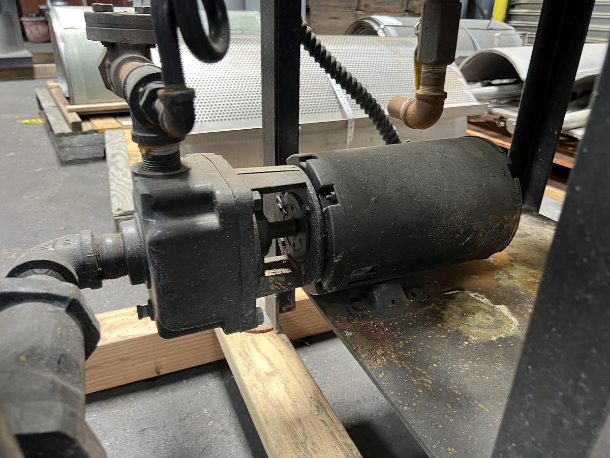 Used Parker dual boiler feed water skid with tank