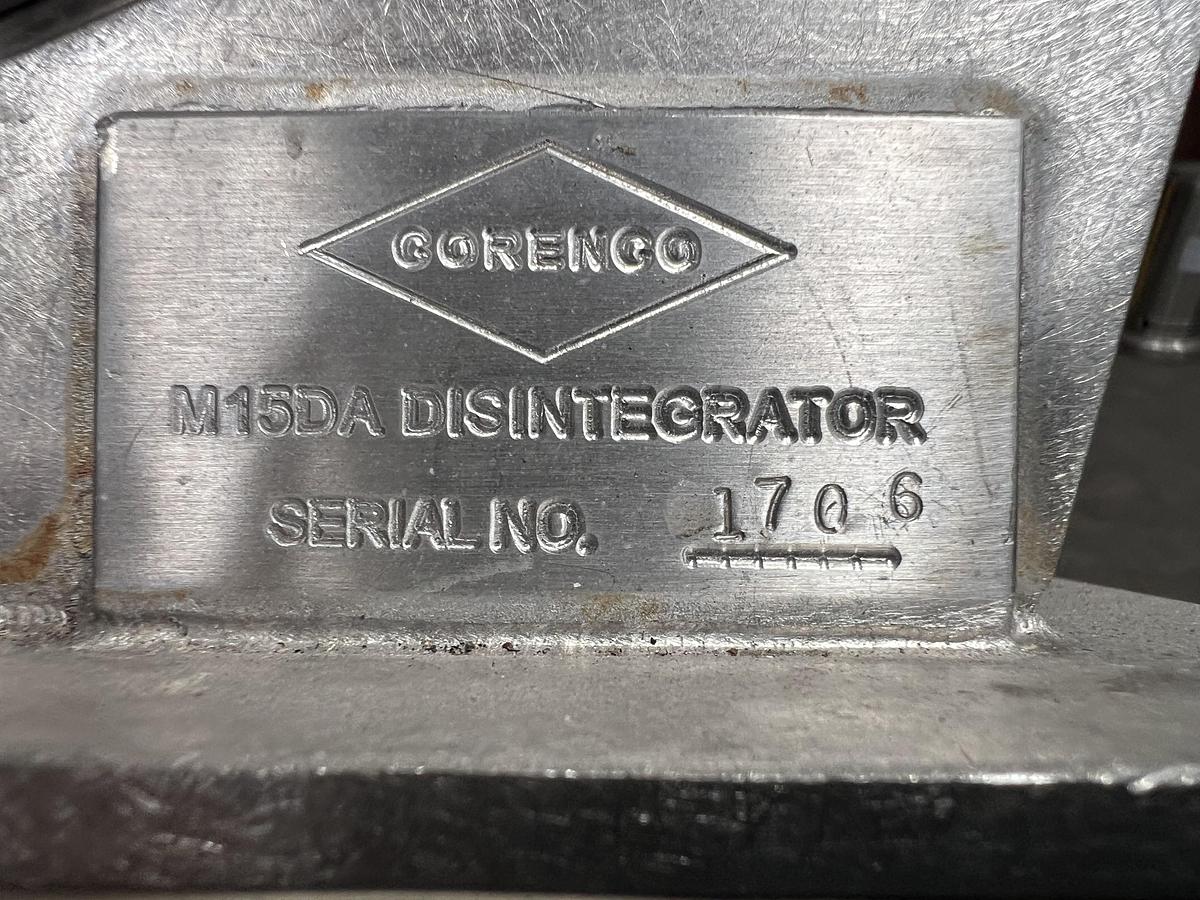 Used Corenco model M15DA angled disintegrator