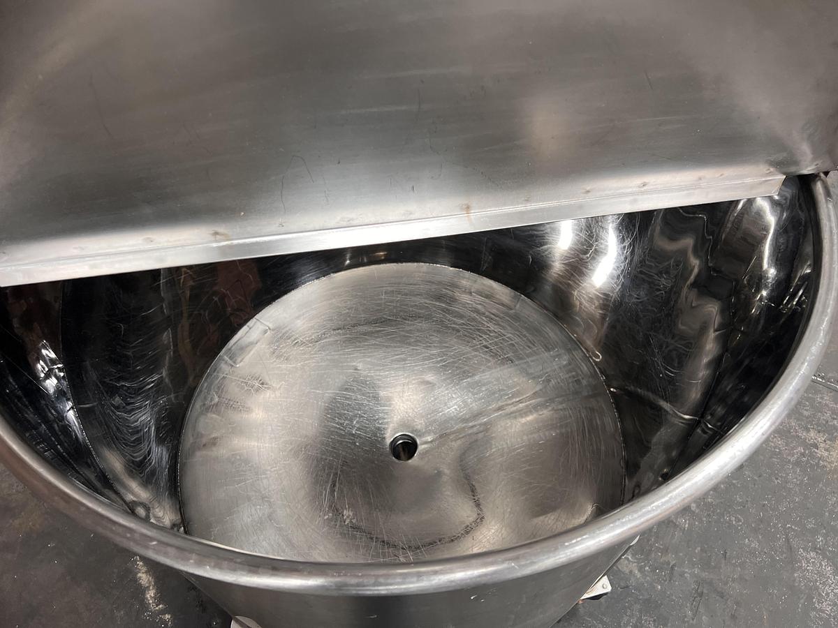 Used 60 gallon stainless steel vertical tank