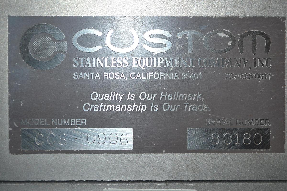 CUSTOM STAINLESS EQUIPMENT COMPANY 