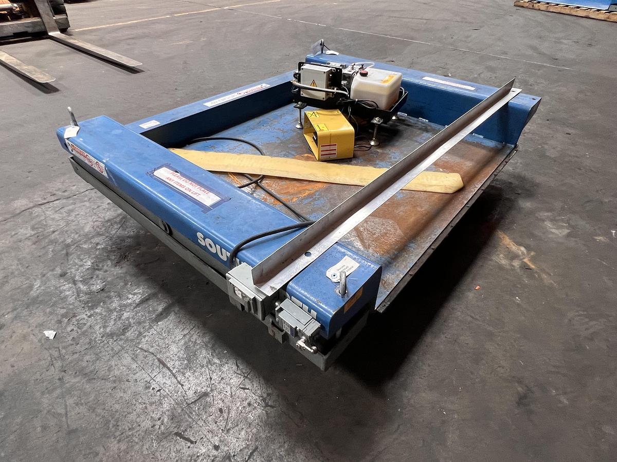 Used Southworth model ZLS2-35 2000 pound floor height lift table