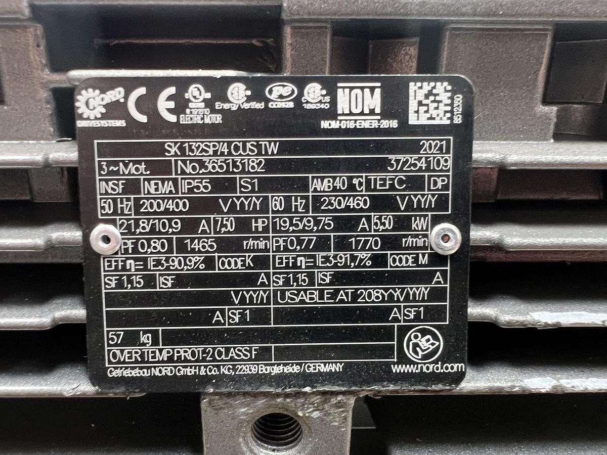 Used Nord gearhead drive motor