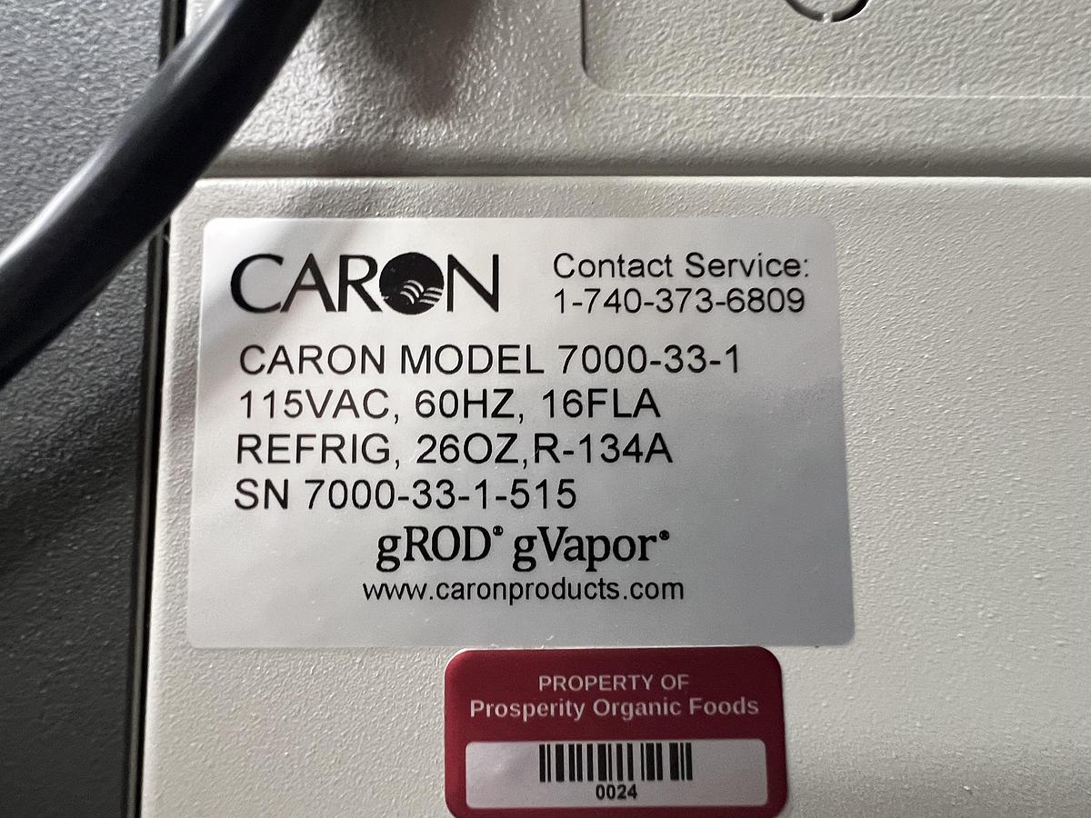 Used Caron model 7000-33-1 environmental chamber for shelf life testing