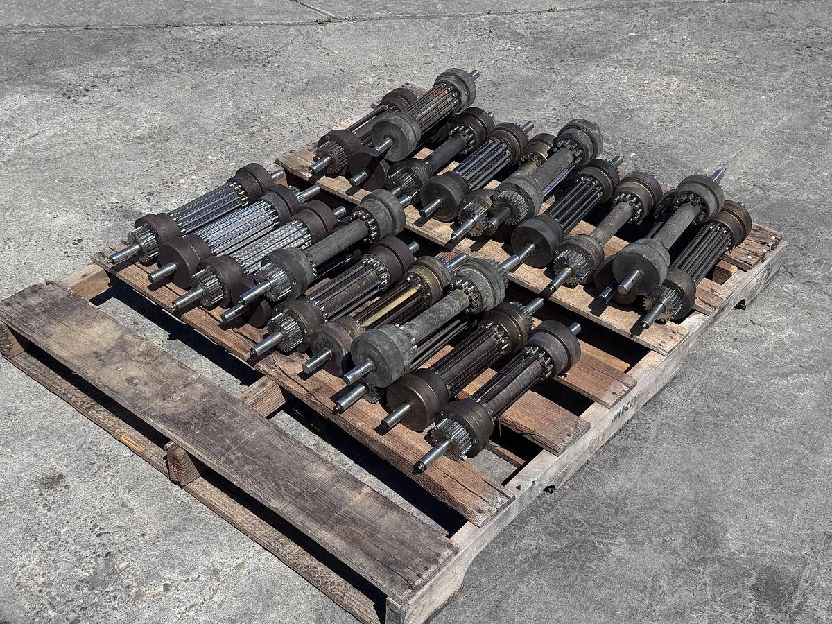 Used Urschel model F brass cross cut spindles
