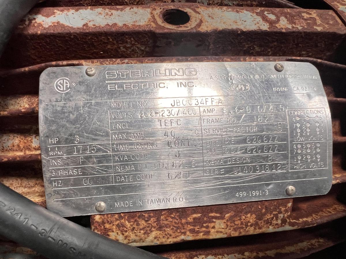 Used Waukesha model 130-U1 positive displacement pump
