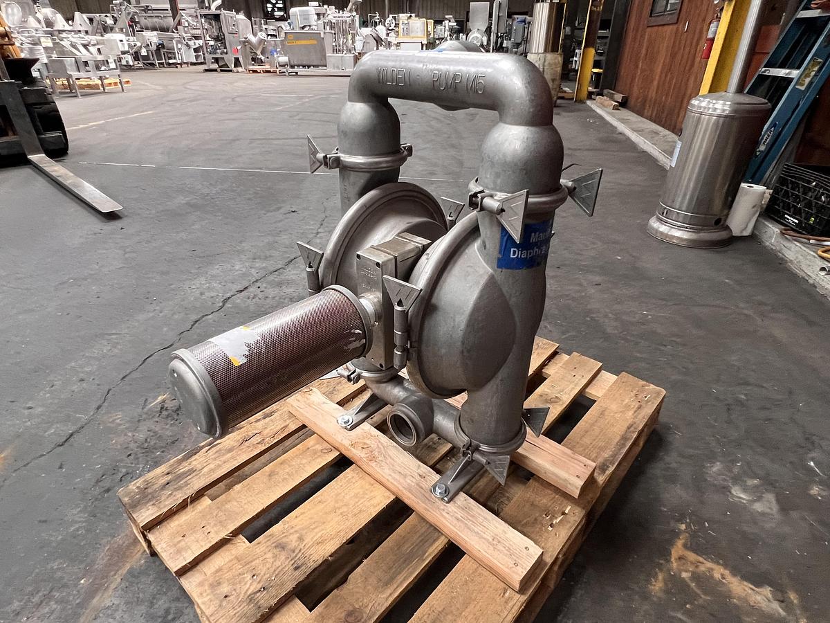 Used Wilden 3" stainless steel pneumatic diaphragm pump