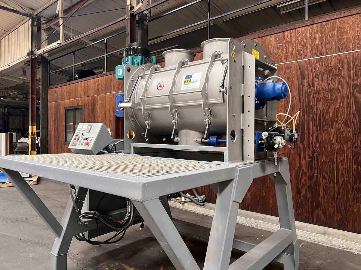Used Wam type WBH horizontal single shaft batch mixer