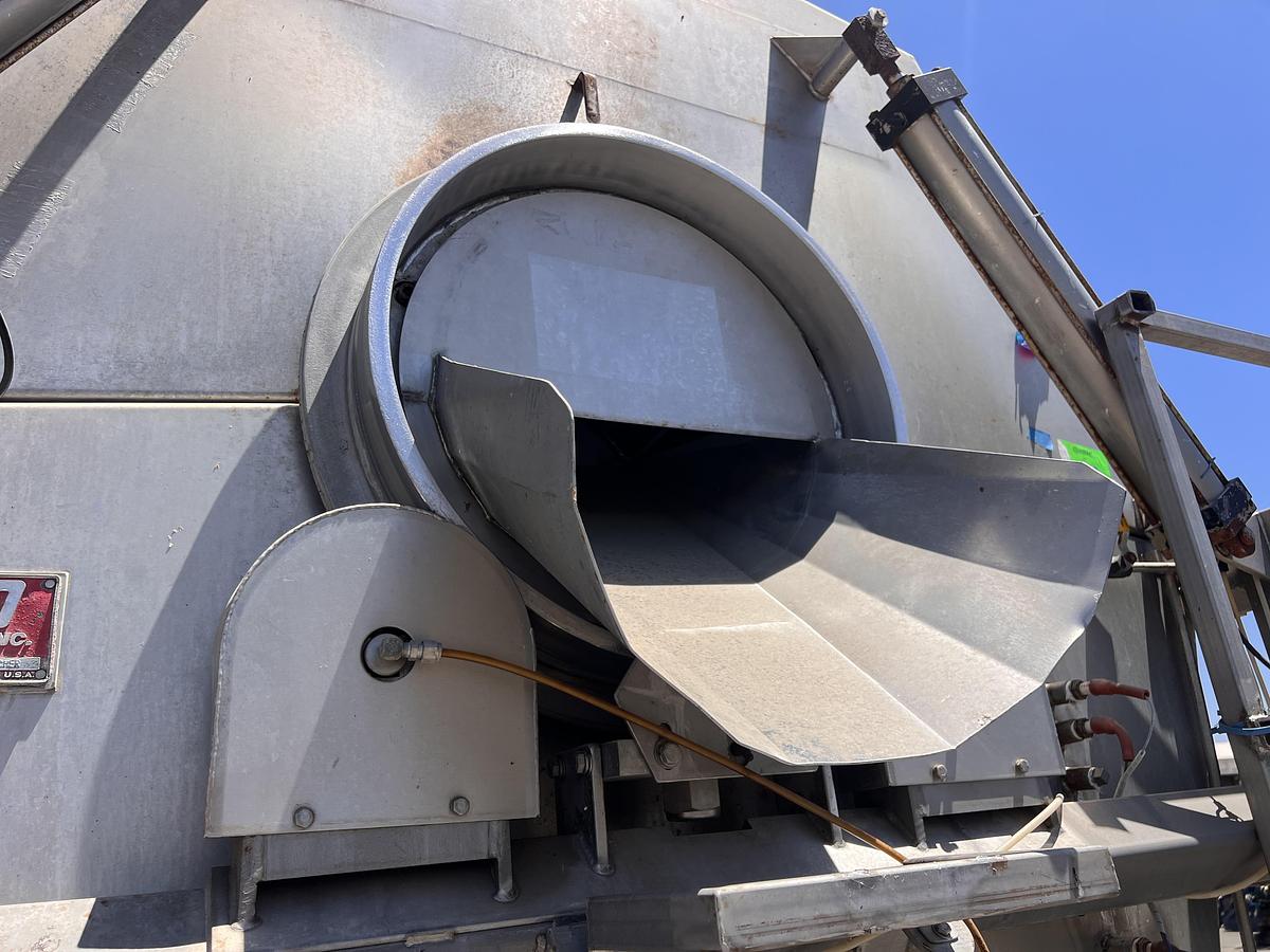 Used Lyco 60” diameter x 12’ long stainless steel hot water rotary blancher