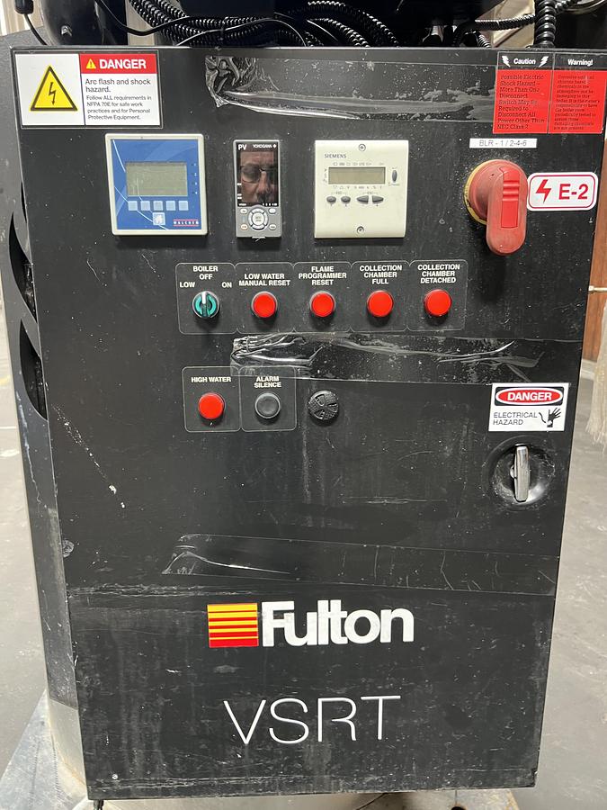 Used Parker model VSRT-60 Spiral Rib Tubeless steam boiler