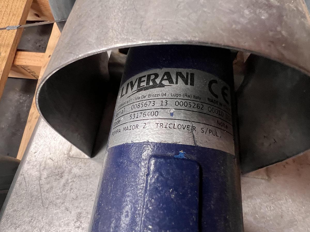 Used Liverani model S/P Major 60 flexible impeller pump