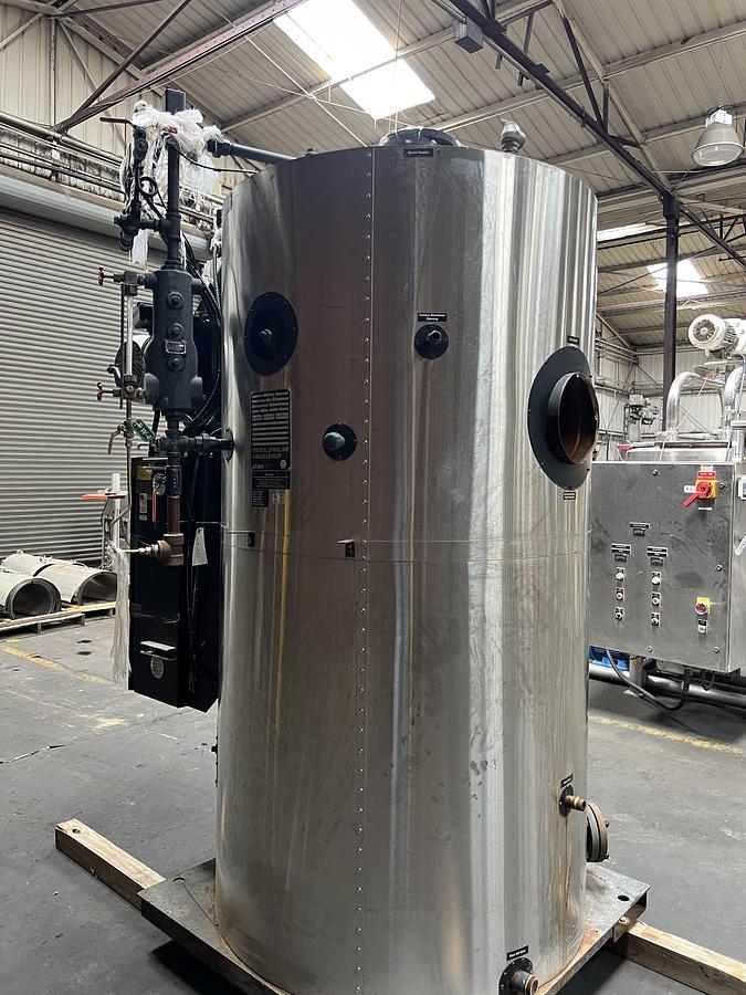 Used Parker model VSRT-60 Spiral Rib Tubeless steam boiler