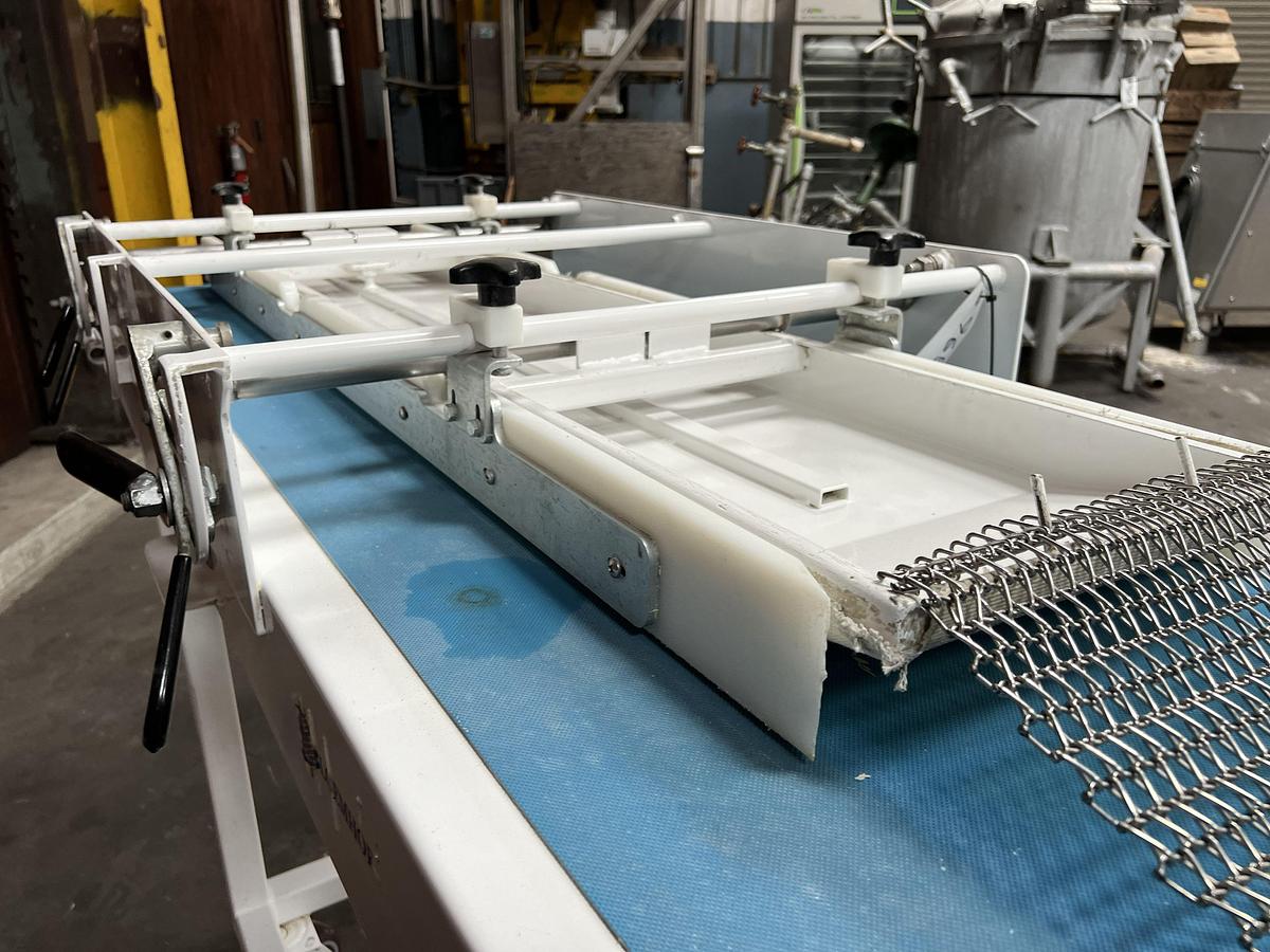 Used Bloemhof model Express 1260 molder and dough sheeter for breads