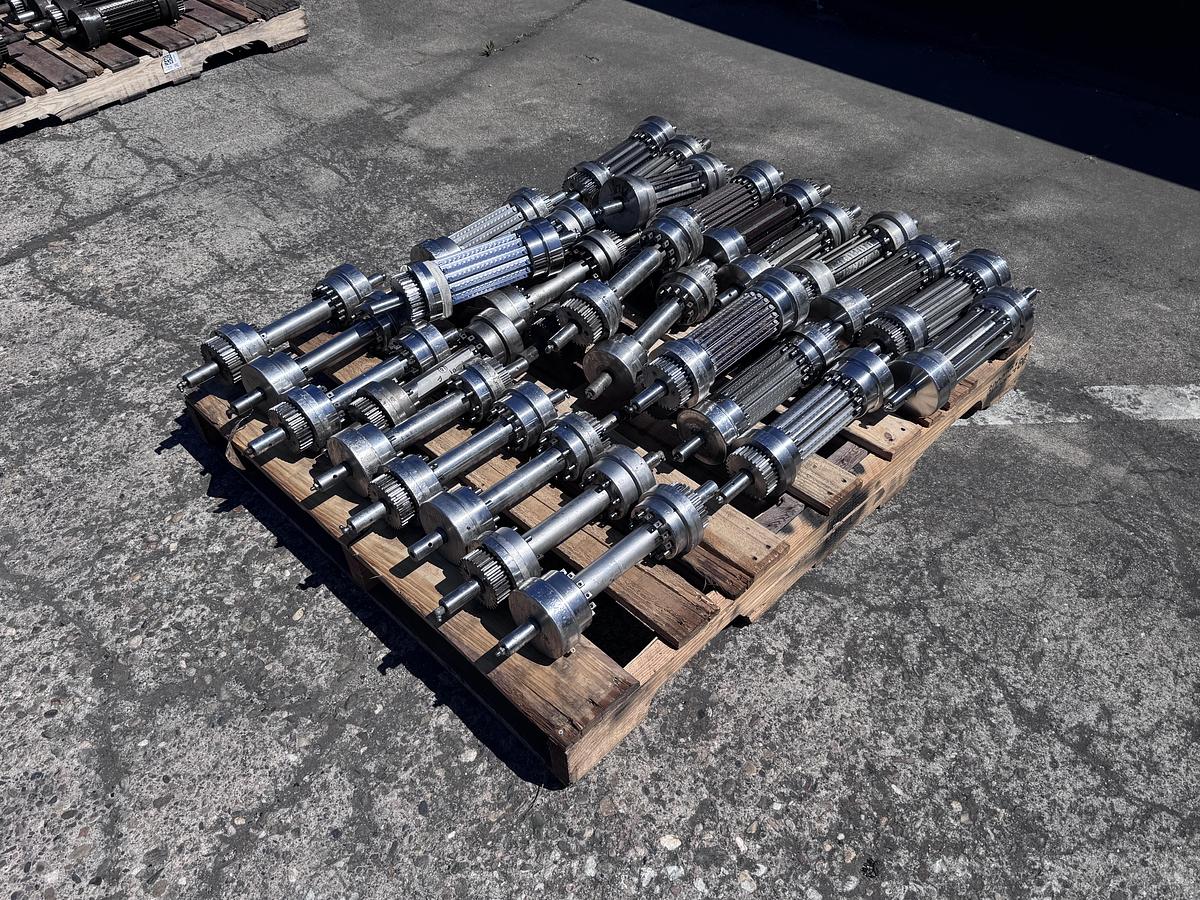 Used Urschel model G/GA stainless steel cross cut spindles