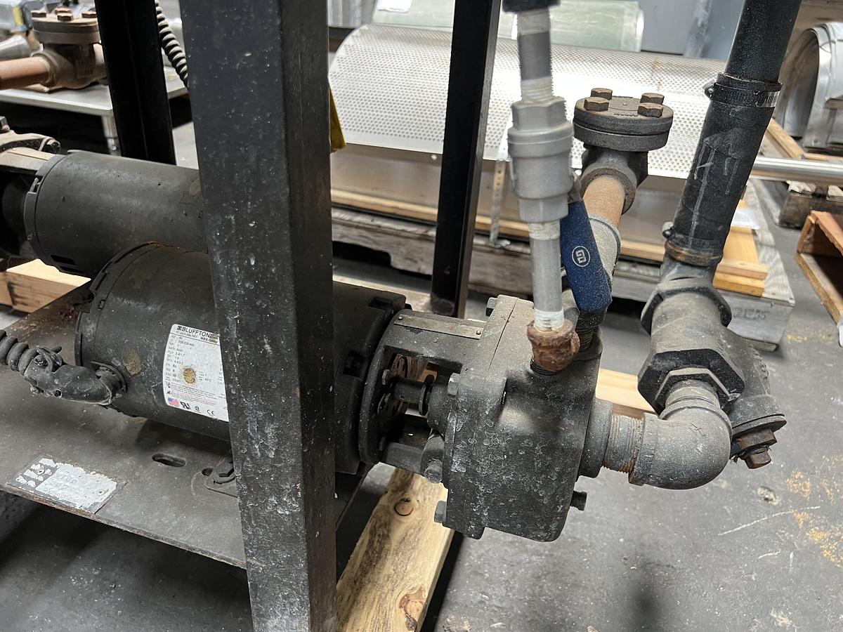 Used Parker dual boiler feed water skid with tank