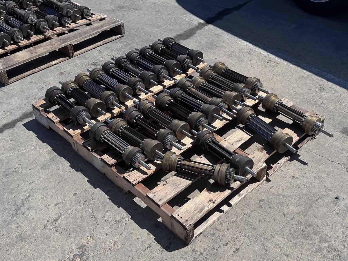 Used Urschel model F brass cross cut spindles