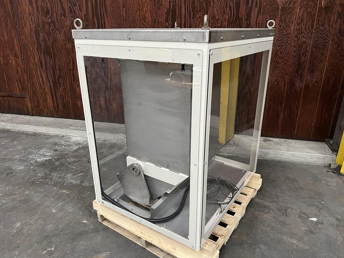 Used 15 cubic foot stainless steel feed hopper measuring 22” wide x 31” long x 42” tall