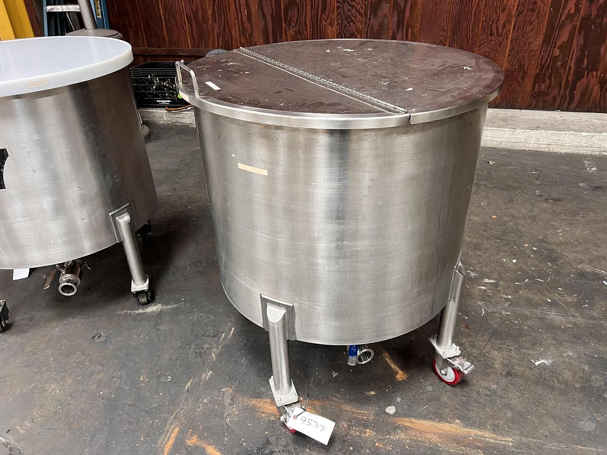 Used 60 gallon stainless steel vertical tank