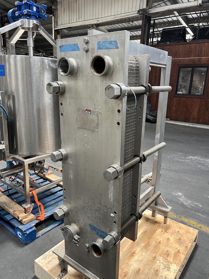 Used Cherry-Burrell ‘Thermaflex’ model 435S-BL plate and frame heat exchanger