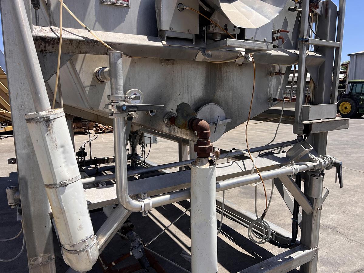 Used Lyco 60” diameter x 12’ long stainless steel hot water rotary blancher