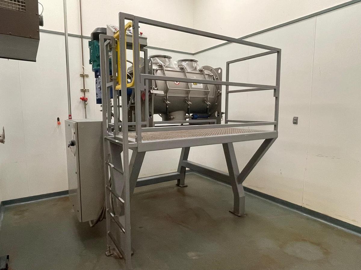 Used Wam type WBH horizontal single shaft batch mixer