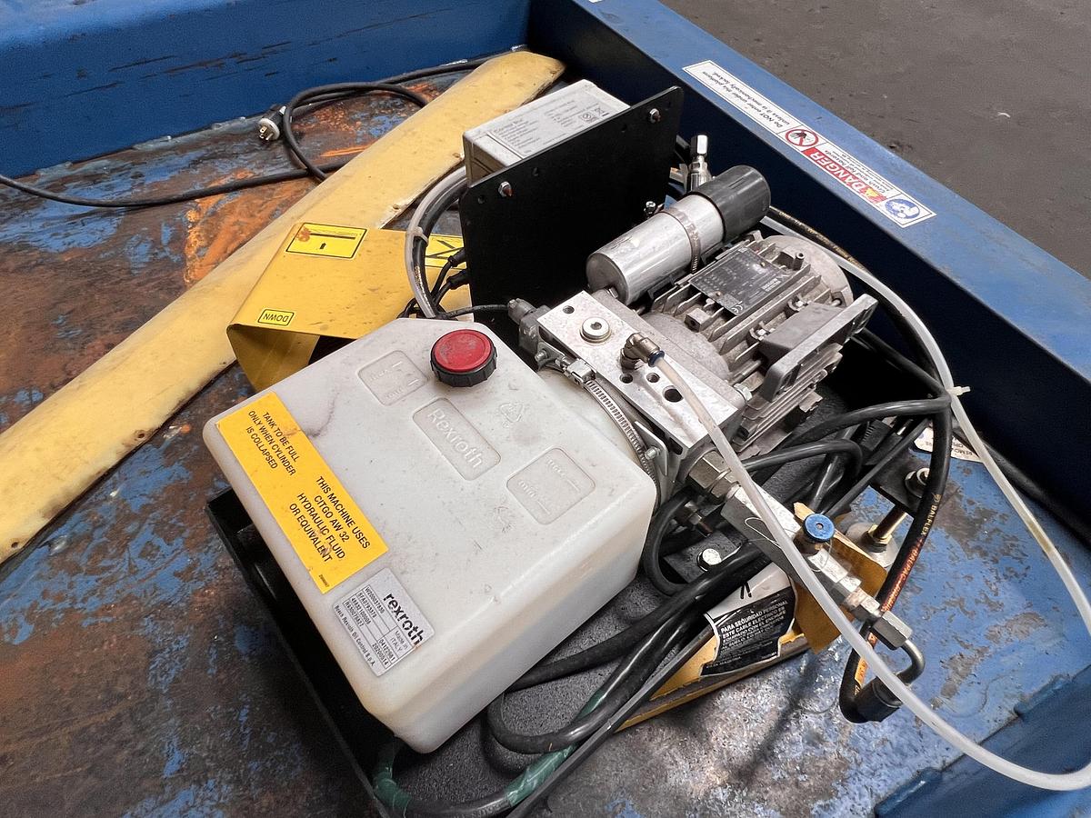 Used Southworth model ZLS2-35 2000 pound floor height lift table