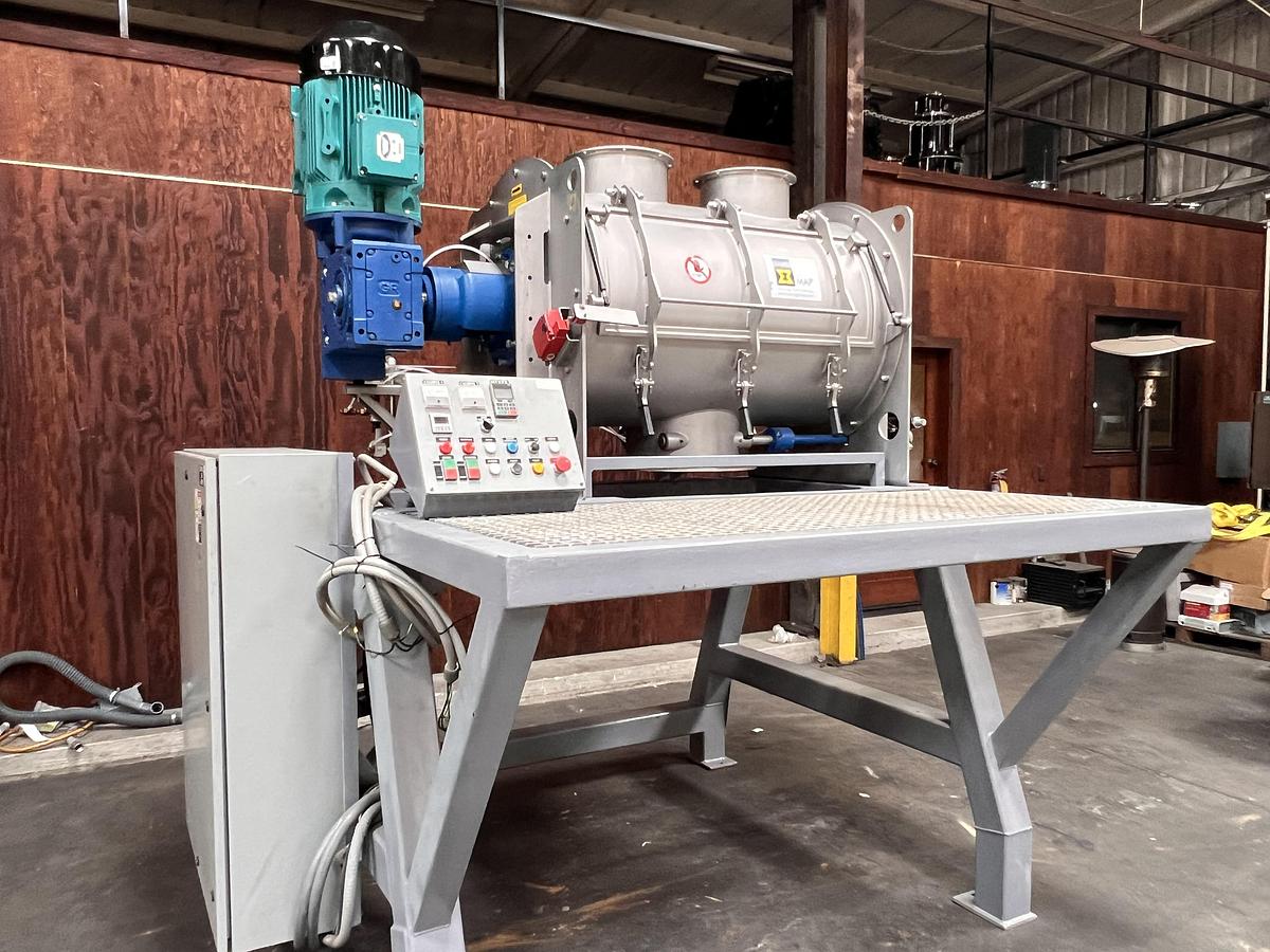 Used Wam type WBH horizontal single shaft batch mixer