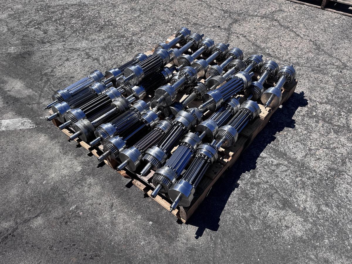 Used Urschel model G/GA stainless steel cross cut spindles