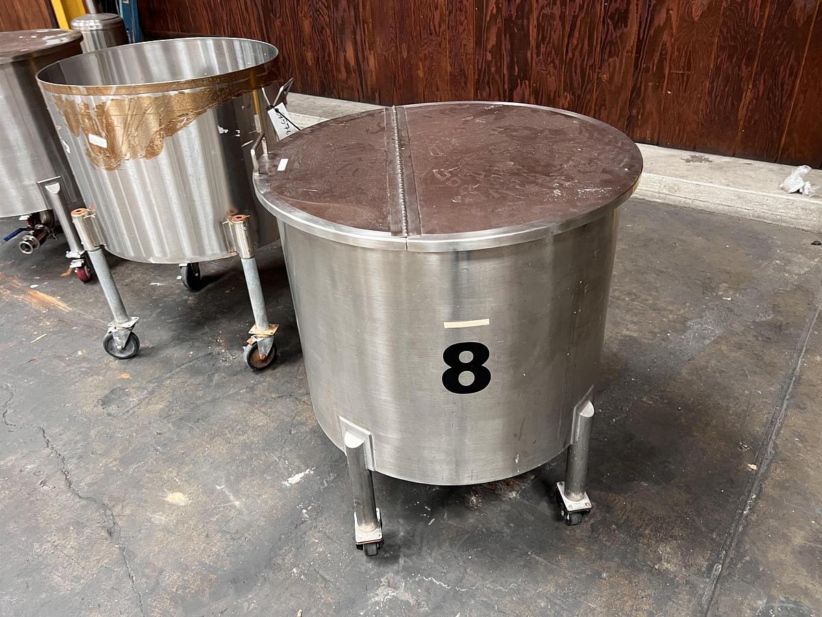 Used 60 gallon stainless steel vertical tank