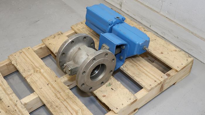 Used Neles Controls Q-R21CA04CCJDM 4" Vee Ball Valve With Q-Trim Technology #44605