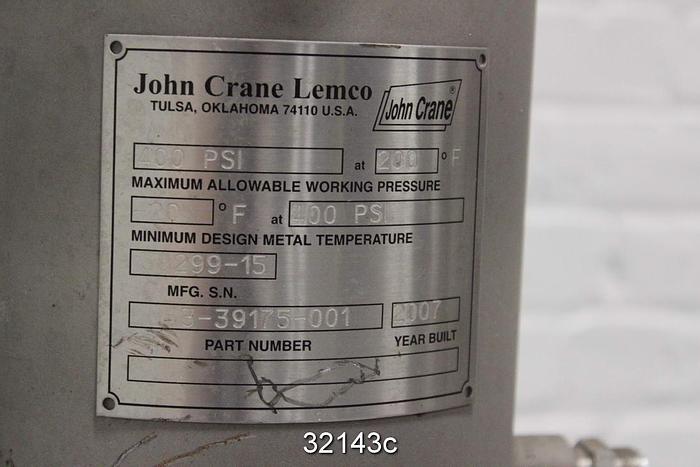 Used John Crane Lemco Seal Water System, Model 39299-15 #32143