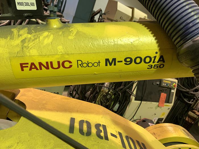 Used FANUC M900iA/350 6 AXIS CNC ROBOT WITH R30iA CONTROLLER 350KG X 2650mm REACH