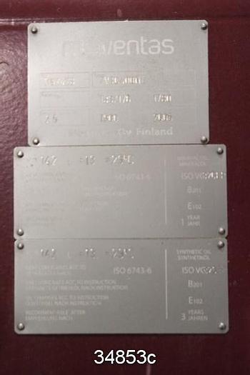 Unused Moventas 2V3C400NE Gear Drive, 26/1 to 34/1 Double Reduction #34853