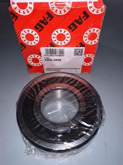 Plain ball bearing 6308 2RSR FAG x2