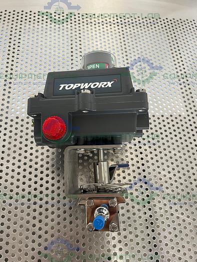 Used Topworx   DXP-E20GNEB Valve Actuator Positioner Controller w/ 1/2" Valve