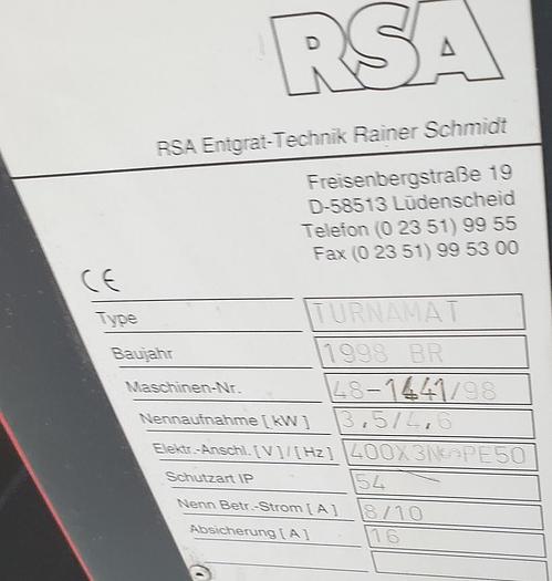 Gebraucht Rohrentgratmaschine RSA Turnamat