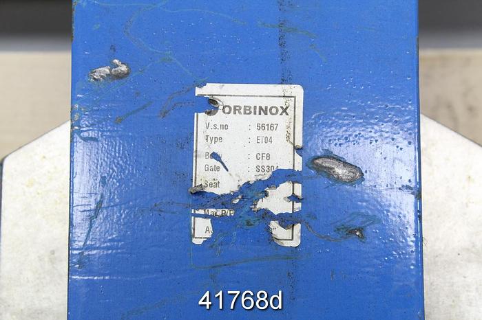 Used Orbinox 8" ET04 Hand Operated Knife Gate Valve #41768