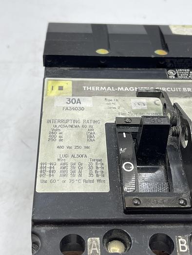 Used Square D FA3403