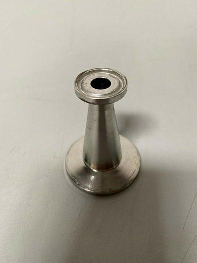 Used Stainless Steel 1" to 2" OD Tapered Sanitary Fitting Reducer