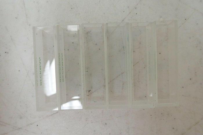 Used Beckman-Coulter PN 596492 Optical Glass Cuvettes - Set of Six 10mm