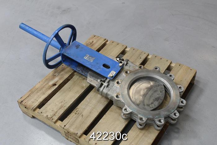 Used Obinox 10" Hand Operated Knife Gate Valve #42230